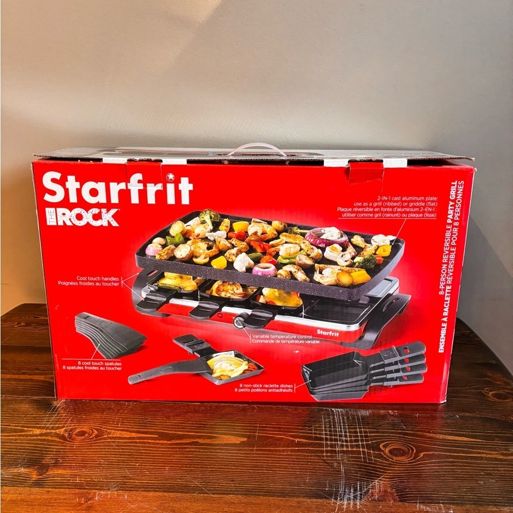 Starfrit The Rock 8-Person Reversible Party Grill (Used Once!)